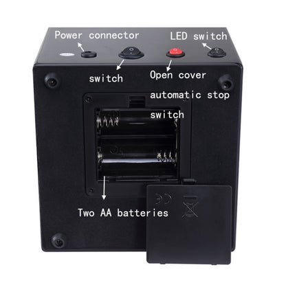 Electric Motor Rotating Watch Box Automatic Mechanical Watch Shaker, US / EU / UK Plug(Ebony) by bashfashion