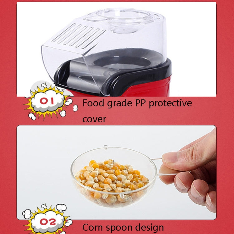Household Electric Popcorn Machine Blow Mini Popcorn Bagging Machine, Product specifications: EU Plug 220V by bashfashion