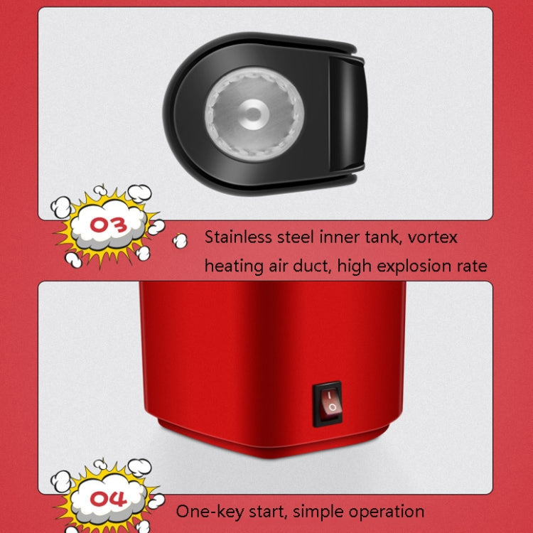 Household Electric Popcorn Machine Blow Mini Popcorn Bagging Machine, Product specifications: EU Plug 220V by bashfashion