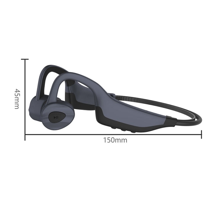 K7 Bone Conduction Bluetooth 5.0 Wireless Earphone Waterproof Headphones 16GB RAM(Black) by bashfashion