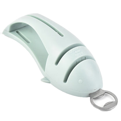 Multi-Function Fish Shape Knife Sharpener Tool Holder Diamond Tungsten Steel Knife Sharpener(Green) by bashfashion