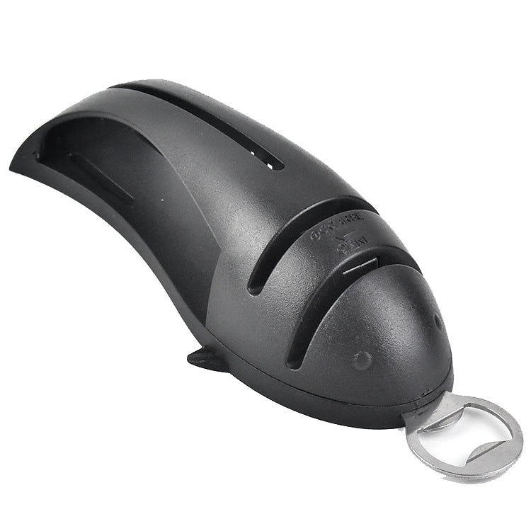 Multi-Function Fish Shape Knife Sharpener Tool Holder Diamond Tungsten Steel Knife Sharpener(Black) by bashfashion