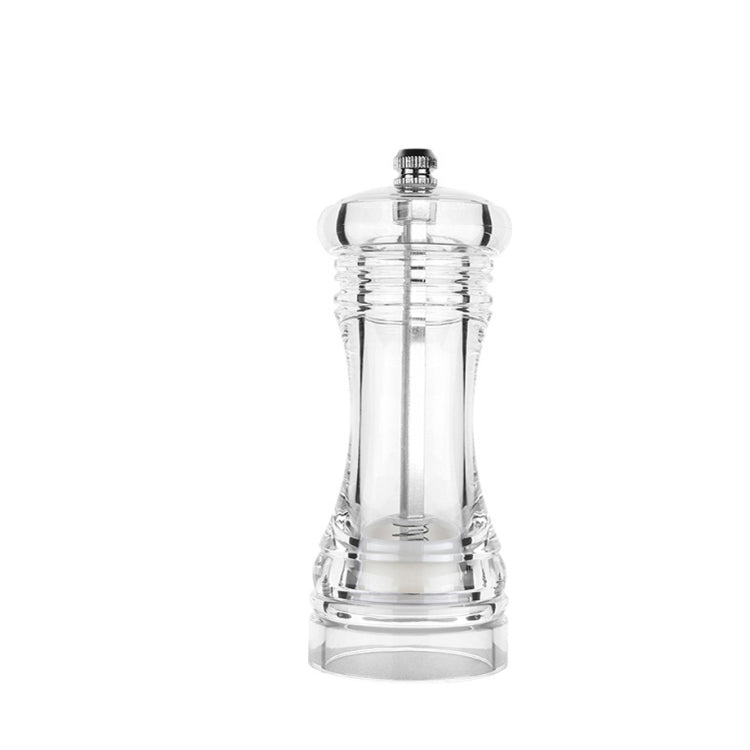 Acrylic Transparent Pepper Grinder Manual Pepper Grinder Ceramic Core Multi-Purpose Seasoning Bottle, Specification: 4 Inch by bashfashion