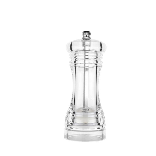 Acrylic Transparent Pepper Grinder Manual Pepper Grinder Ceramic Core Multi-Purpose Seasoning Bottle, Specification: 4 Inch by bashfashion
