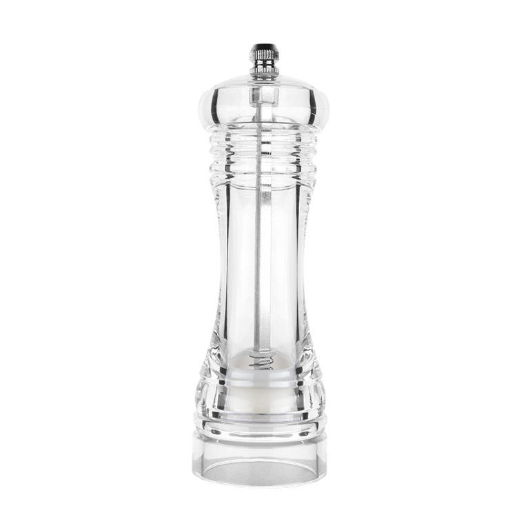 Acrylic Transparent Pepper Grinder Manual Pepper Grinder Ceramic Core Multi-Purpose Seasoning Bottle, Specification: 5 Inch by bashfashion