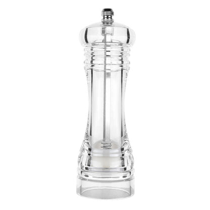 Acrylic Transparent Pepper Grinder Manual Pepper Grinder Ceramic Core Multi-Purpose Seasoning Bottle, Specification: 6 Inch by bashfashion