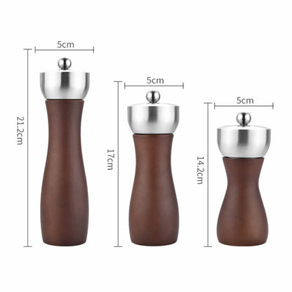 Beech 304 Stainless Steel Manual Pepper Grinder Ceramic Core Pepper Grinder, Specification: 5 Inch (Color Box) by bashfashion