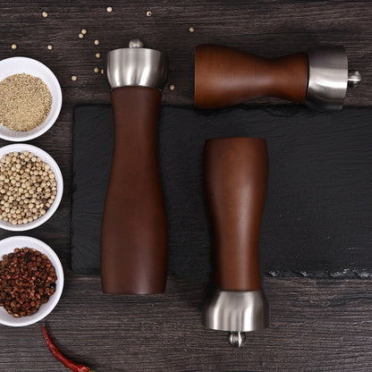 Beech 304 Stainless Steel Manual Pepper Grinder Ceramic Core Pepper Grinder, Specification: 6 Inch (Color Box) by bashfashion
