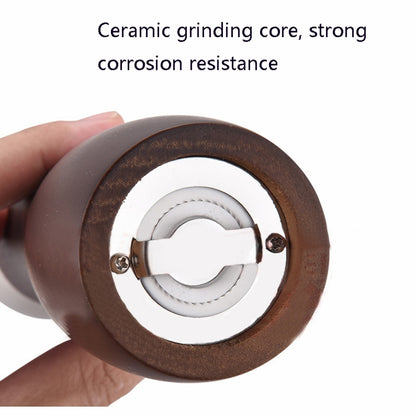 Beech 304 Stainless Steel Manual Pepper Grinder Ceramic Core Pepper Grinder, Specification: 8 Inch 2pcs (Color Box) by bashfashion