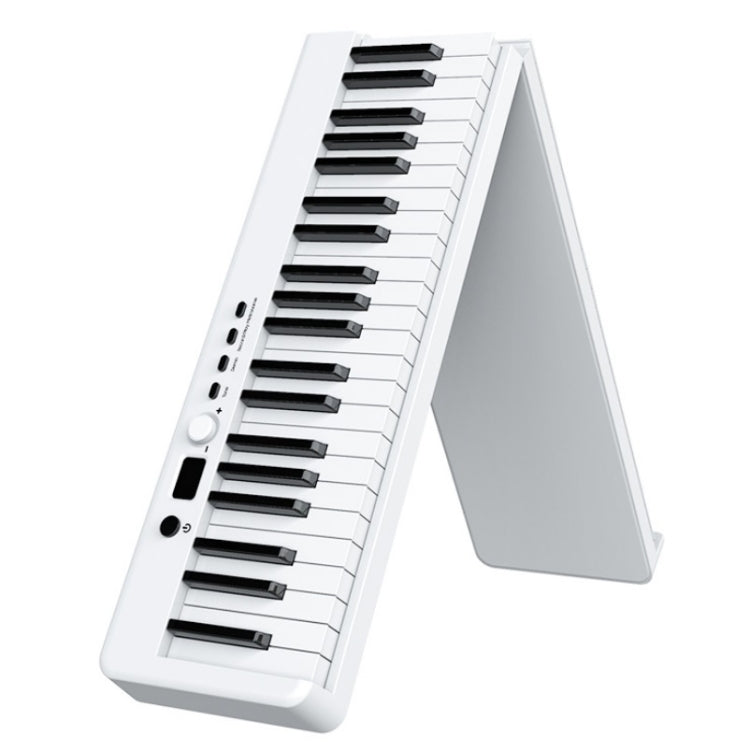 Wersi 88-Key Foldable Portable Electronic Piano Keyboard For Beginners Practice Piano, USB(White) by bashfashion