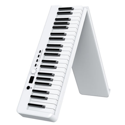 Wersi 88-Key Foldable Portable Electronic Piano Keyboard For Beginners Practice Piano, USB(White) by bashfashion