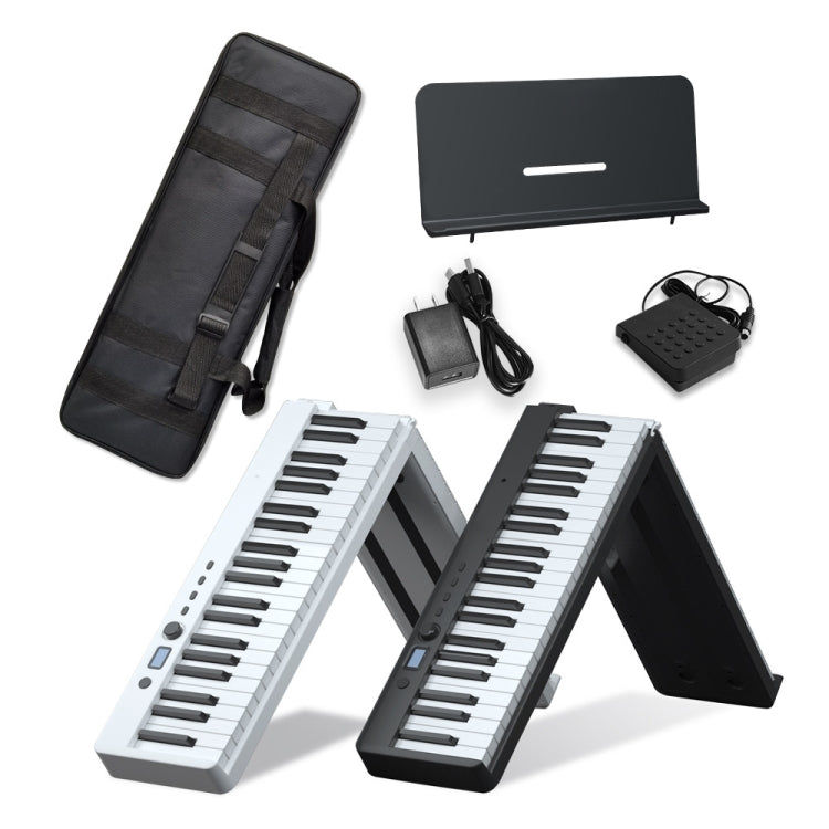 Wersi 88-Key Foldable Portable Electronic Piano Keyboard For Beginners Practice Piano, USB(Black) by bashfashion