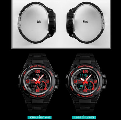 SKMEI 1452 Outdoor Sports Electronic Watch Multifunctional Waterproof Watch(Black) by SKMEI