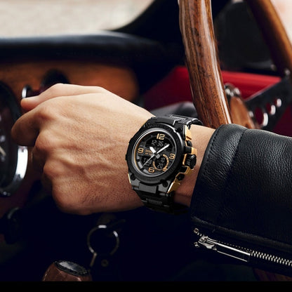 SKMEI 1452 Outdoor Sports Electronic Watch Multifunctional Waterproof Watch(Golden) by SKMEI