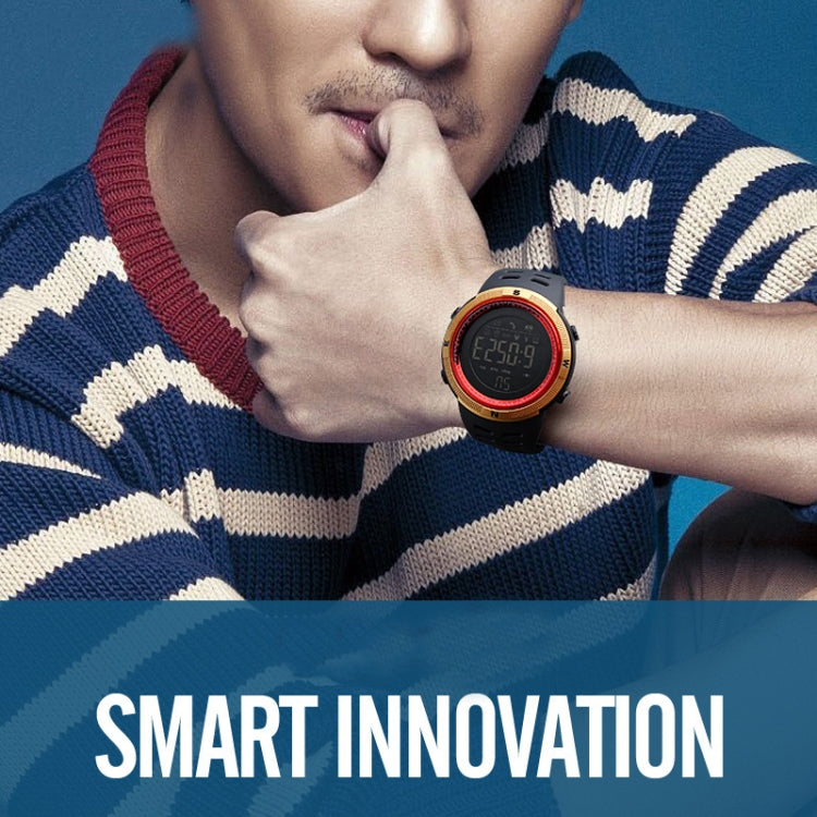 SKMEI 1250 Men Outdoor Waterproof Sports Digital Watch Multi-Function Watch(Coffee/Gold) by SKMEI