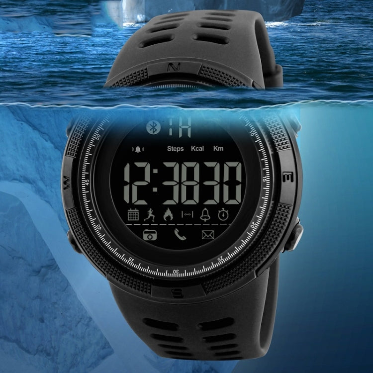 SKMEI 1250 Men Outdoor Waterproof Sports Digital Watch Multi-Function Watch(Black) by SKMEI