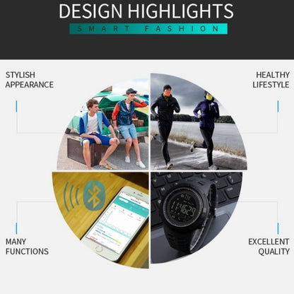 SKMEI 1250 Men Outdoor Waterproof Sports Digital Watch Multi-Function Watch(Coffee/Gold) by SKMEI