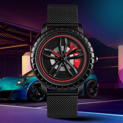 SKMEI 1634 Men Waterproof Watch Fashion Quartz Watch(Black Steel Belt) by SKMEI