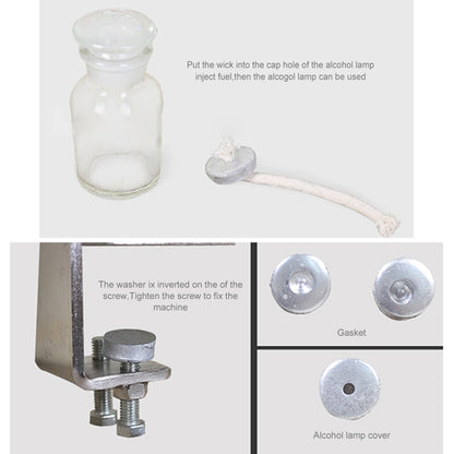 Manual Peanut Nuts Seeds Oil Press Expeller Oil Extractor Machine(Silver) by bashfashion