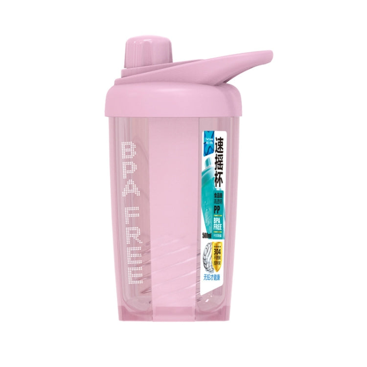 TC-1801 Milkshake Cup Plastic Fitness Sports Water Cup Shaking Cup, Colour: Pink by bashfashion