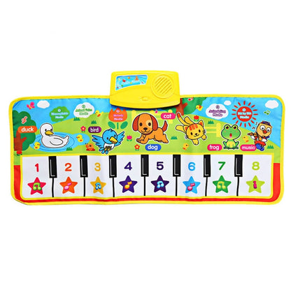 Piano Musical Touch Carpet Children Early Education Music Keyboard Playmat by bashfashion