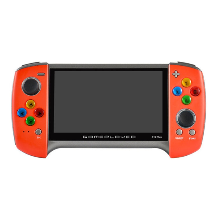 X19 Plus 5.1 inch Screen Handheld Game Console 8G Memory Support TF Card Expansion & AV Output(Red) by bashfashion