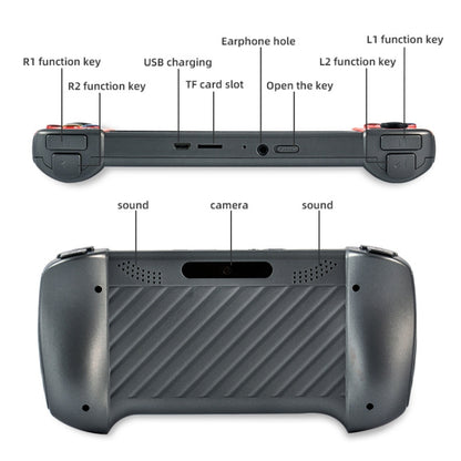 X19 Plus 5.1 inch Screen Handheld Game Console 8G Memory Support TF Card Expansion & AV Output(Red) by bashfashion