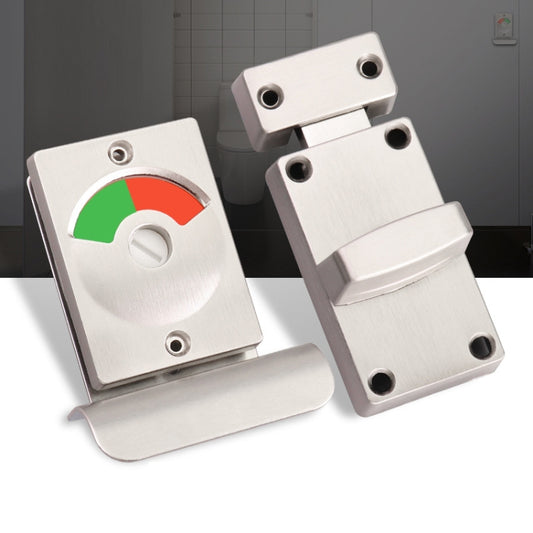 Toilet Red & Green Display Door Lock Public Toilet Stainless Steel Bolt Lock Indicating lock With Handle by bashfashion
