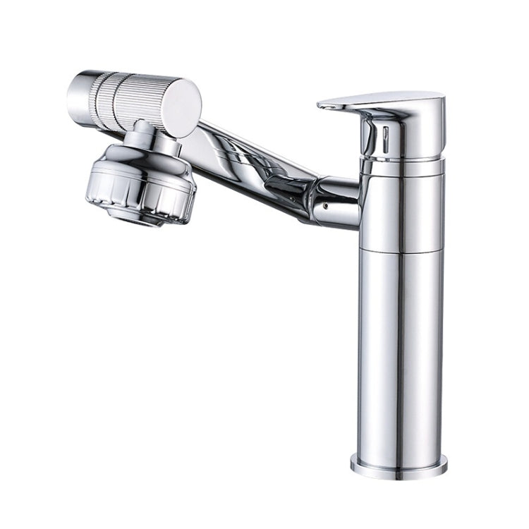 Universal Swivel Faucet Bathroom Hot & Cold Dual-Out Mode Faucet, Specification: Short HT-805065 by bashfashion
