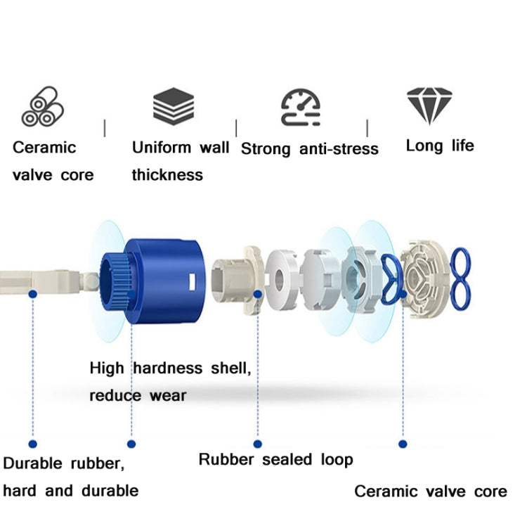 Universal Swivel Faucet Bathroom Hot & Cold Dual-Out Mode Faucet, Specification: Short HT-805065 by bashfashion