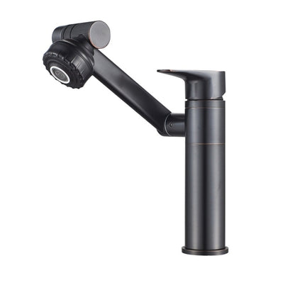 Universal Swivel Faucet Bathroom Hot & Cold Dual-Out Mode Faucet, Specification: Short HT-99528 by bashfashion