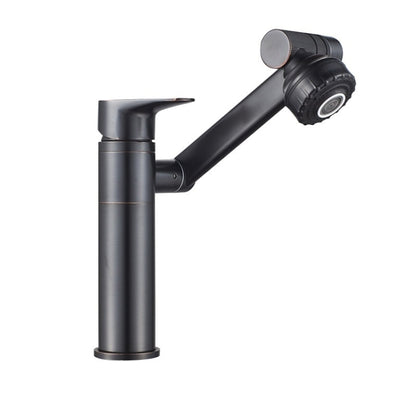 Universal Swivel Faucet Bathroom Hot & Cold Dual-Out Mode Faucet, Specification: Short HT-99528 by bashfashion