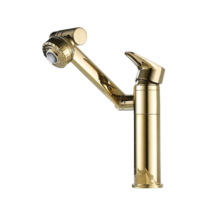 Universal Swivel Faucet Bathroom Hot & Cold Dual-Out Mode Faucet, Specification: Short HT-87590 by bashfashion