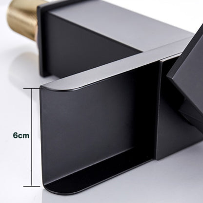 Bathroom Wide Mouth Faucet Square Sink Single Hole Basin Faucet, Specification: HT-81566 Wide-mouth Short Type by bashfashion