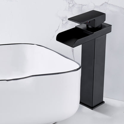 Bathroom Wide Mouth Faucet Square Sink Single Hole Basin Faucet, Specification: HT-81567 Wide Mouth High Type by bashfashion