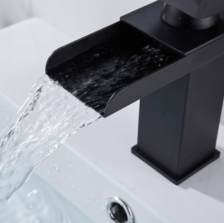 Bathroom Wide Mouth Faucet Square Sink Single Hole Basin Faucet, Specification: HT-Z6006 High Type by bashfashion