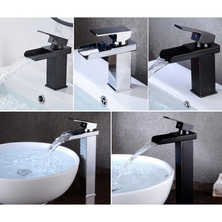 Bathroom Wide Mouth Faucet Square Sink Single Hole Basin Faucet, Specification: HT-Z6006 High Type by bashfashion