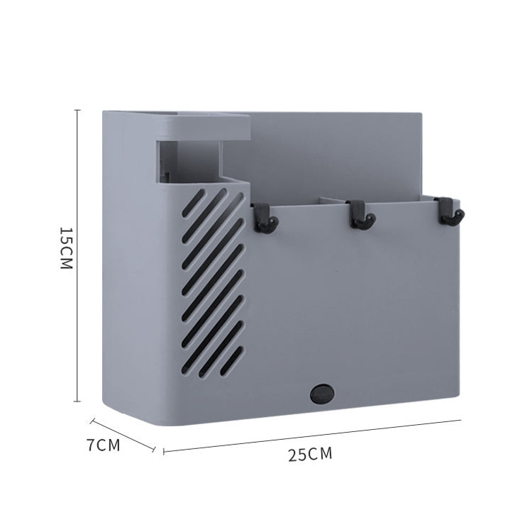 Chopsticks Basket Rack Wall-Mounted Chopstick Cage Household Multifunctional Spoon Knife Holder Integrated CStorage Box(Gray) by bashfashion