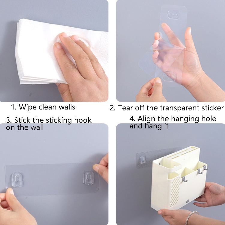 Chopsticks Basket Rack Wall-Mounted Chopstick Cage Household Multifunctional Spoon Knife Holder Integrated CStorage Box(Gray) by bashfashion