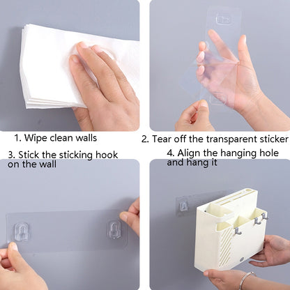 Chopsticks Basket Rack Wall-Mounted Chopstick Cage Household Multifunctional Spoon Knife Holder Integrated CStorage Box(Gray) by bashfashion