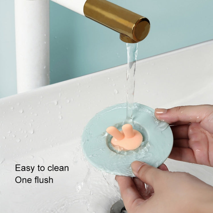 Food Grade Bunny Ears Shape Silicone Cup Lid Sealing Lid Cartoon Mug Dustproof Leak-Proof Lid(Yellow) by bashfashion