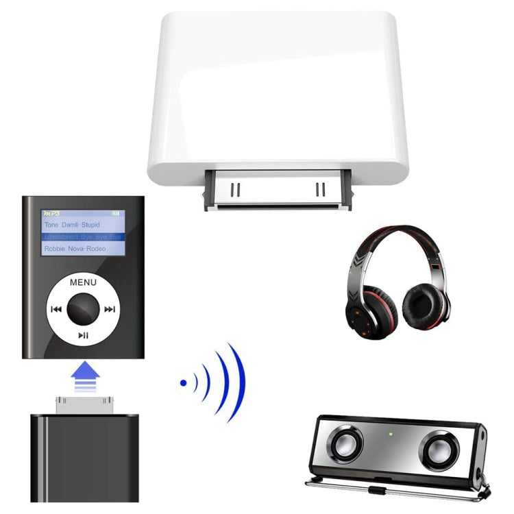 IPF01 30 Pin Bluetooth4.1 Audio Transmitter For IPod Random Colour Delivery by bashfashion