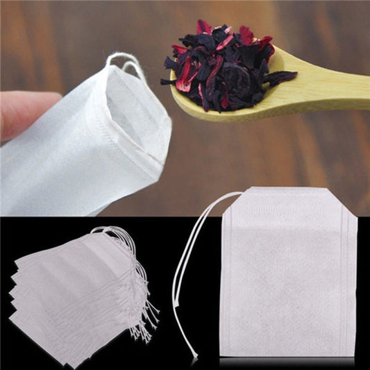 100 PCS Teabags Scented Tea Bags with Seal Filter Paper, Size: 5.5 x 7cm by bashfashion