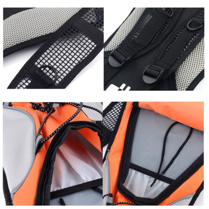 Outdoor Sports Mountaineering Cycling Backpack Water Bottle Breathable Vest(Black) by bashfashion