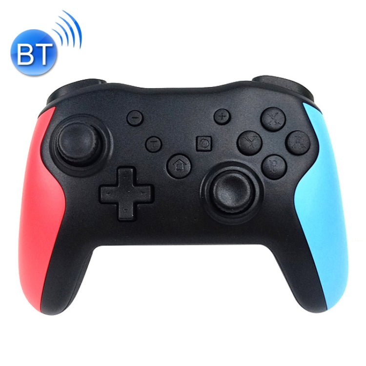 NS009 6-Axis Vibration Burst Wireless Bluetooth Gamepad For Switch Pro(Black Blue Red) by bashfashion