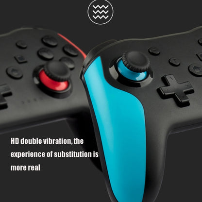 NS009 6-Axis Vibration Burst Wireless Bluetooth Gamepad For Switch Pro(Green and White) by bashfashion