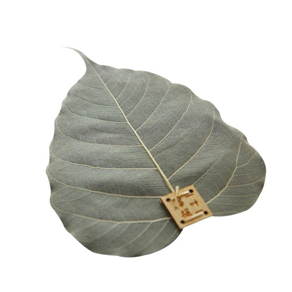 Creative Personality Natural Bodhi Leaf Filter Tea Leak, Specification:Bodhi Leaf by bashfashion