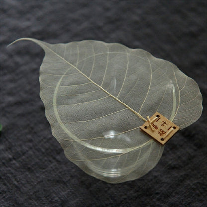 Creative Personality Natural Bodhi Leaf Filter Tea Leak, Specification:Bodhi Leaf by bashfashion