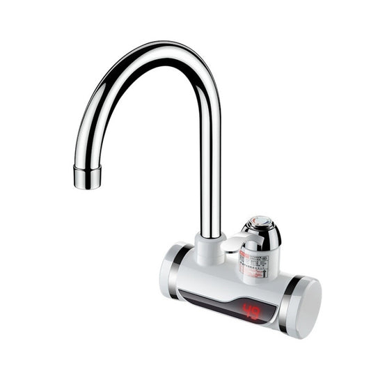 Kitchen Instant Electric Hot Water Faucet Hot & Cold Water Heater CN Plug Specification: Digital Display Side Water Inlet by bashfashion