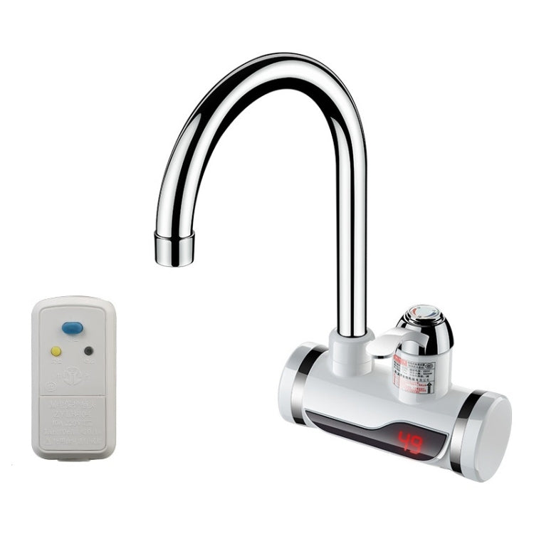 Kitchen Instant Electric Hot Water Faucet Hot & Cold Water Heater CN Plug Specification: Digital Leakage Protection Side Water Inlet by bashfashion